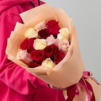 Bouquet of 15  roses (mix)